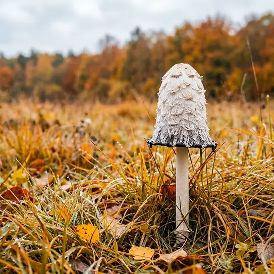 Photo de champignon coprin chevelu
