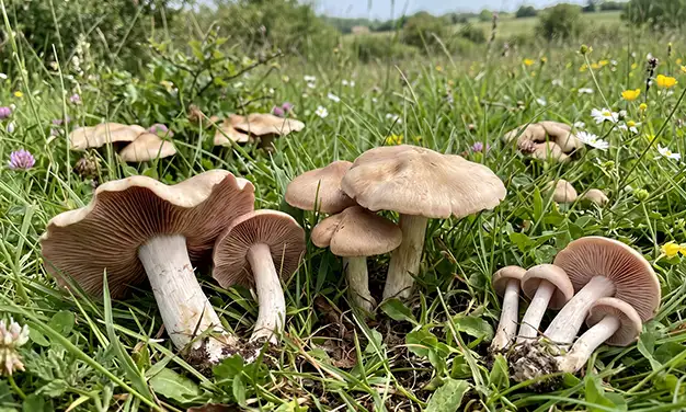 Photo de champignon entolomes des haies