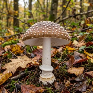 Amanite panthère : le sosie toxique de la golmotte