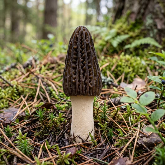 Photo de champignon morille élevée