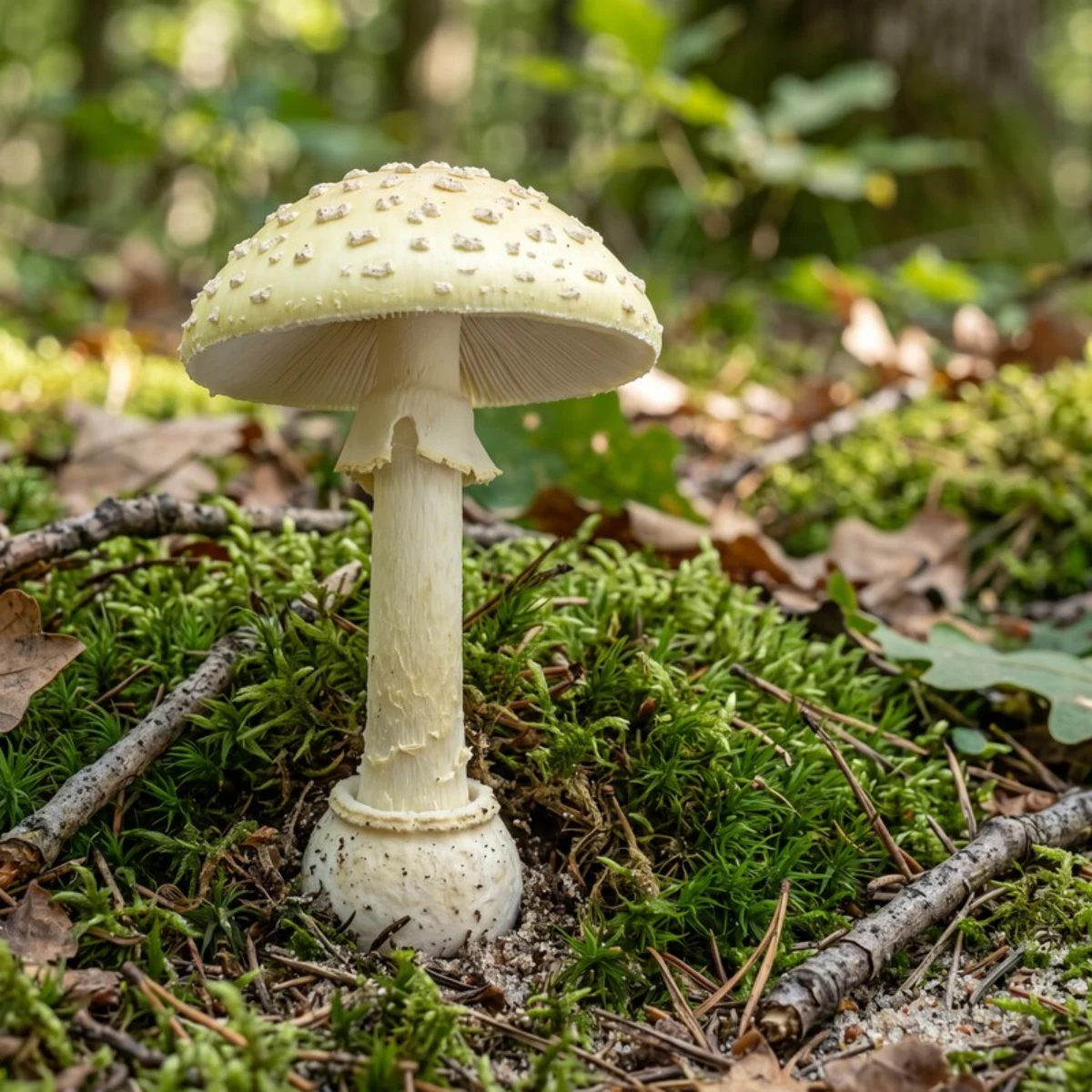 Photo de champignon amanite citrine