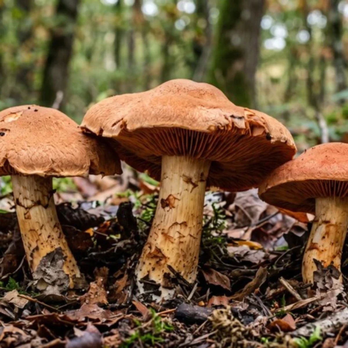 Photo de champignon cortinaire couleur de rocou