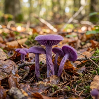 Laccaire améthyste : le petit champignon violet des bois