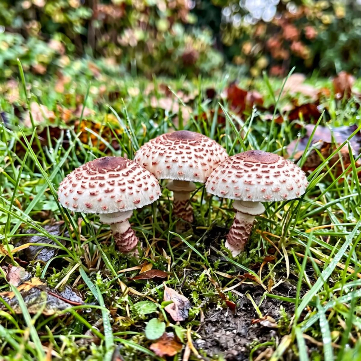 Photo de champignon lépiote brun-incarnat