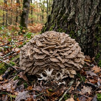 Poule des bois (maitake) : reconnaître ce comestible des vieux chênes