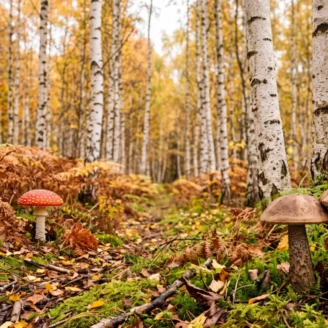 Champignons sous les bouleaux : que peut-on y trouver ?